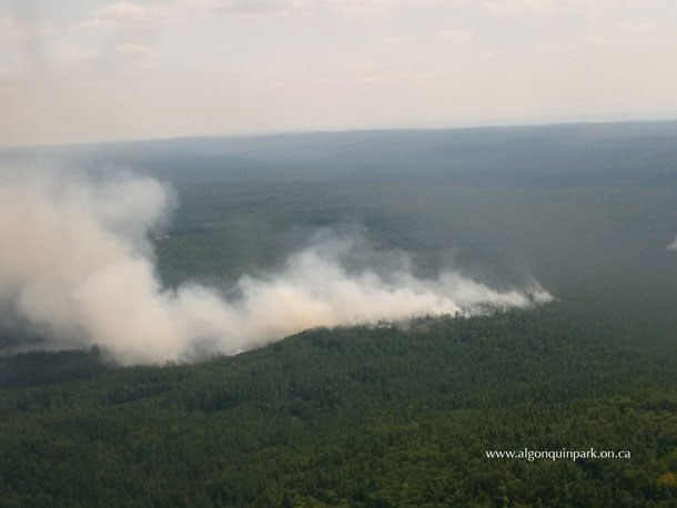 High Falls Lake Fire (APK020) in Algonquin Park on August 10, 2016