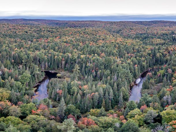Whiskey Rapids in Algonquin Park on September 25, 2015