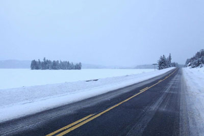 Highway 60 Algonquin Park in Winter