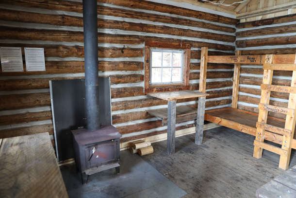Interior of the McKaskill Lake Ranger Cabin, Algonquin Park