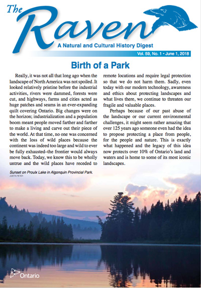 Raven Newsletter - Birth of a Park