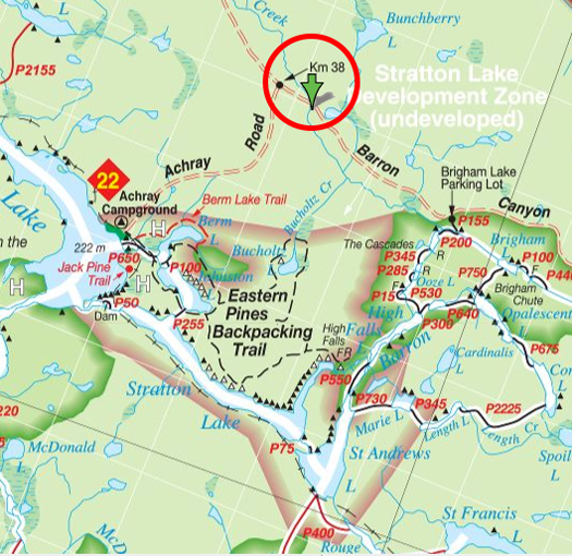 Barron Canyon Trail Map Barron Canyon/Lake Travers Road Closed To All Traffic At Km 34 - October 2  To 7, 2016 | Algonquin Provincial Park | The Friends Of Algonquin Park