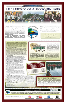 The Friends of Algonquin Park's Newsletter