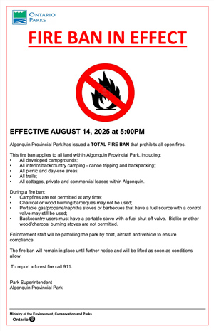 Total Fire Ban Bulletin