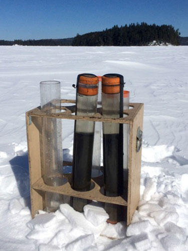 Collected sediments from Dickson Lake