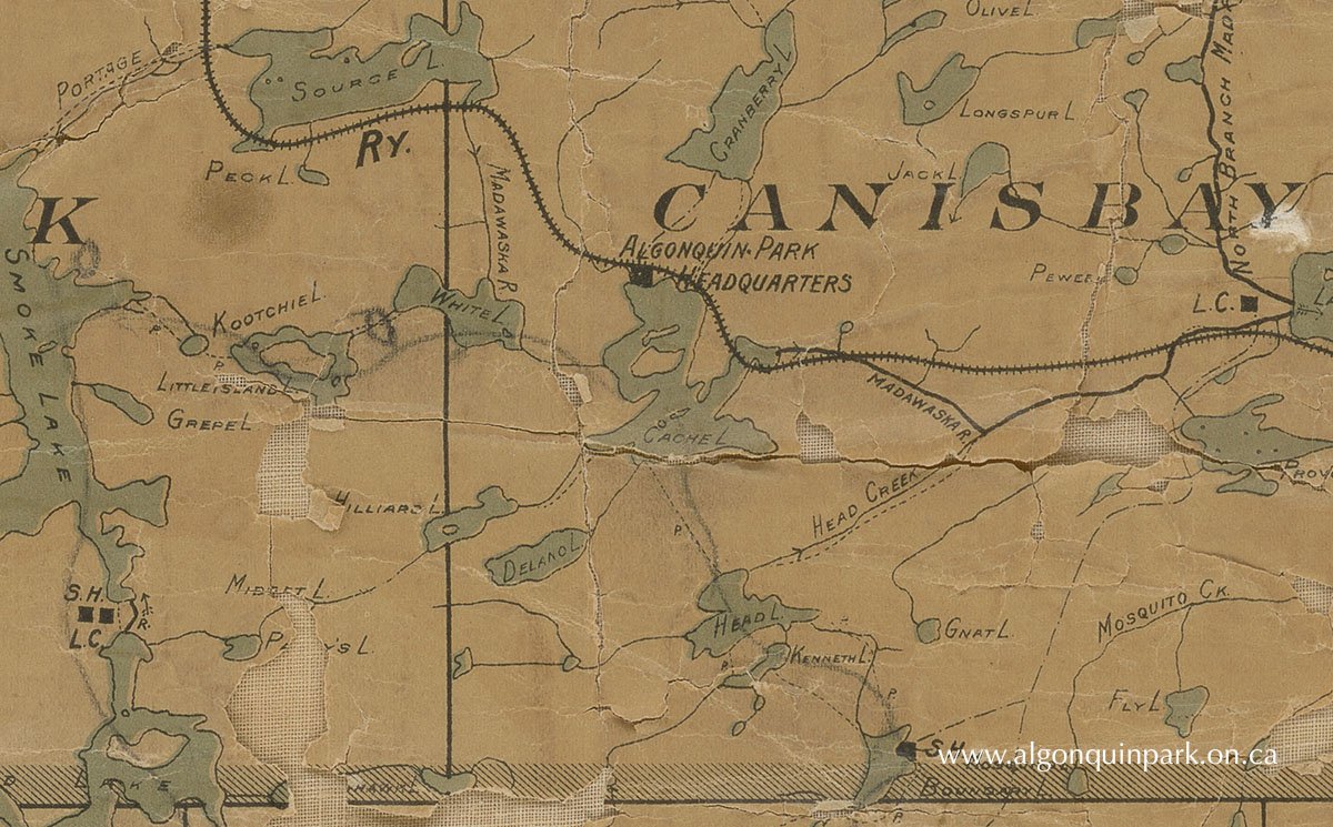 A close-up shows the fragile condition of the linen-backed paper map, with flaking and missing pieces. Digitizing the map at a high resolution allows the content to be accessed while leaving it in safe storage. 