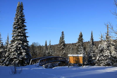 Western Uplands Backpacking Trail in Winter, Algonquin Park