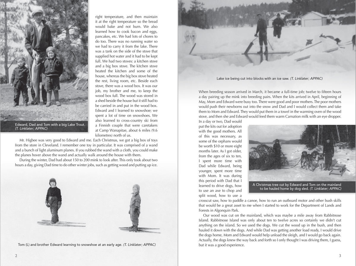 Sample Page: The Last Forest Ranger: Algonquin Park Memories