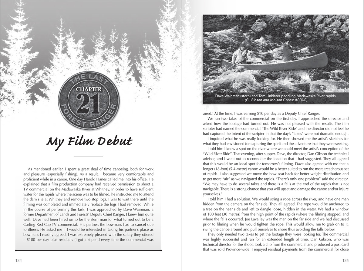 Sample Page: The Last Forest Ranger: Algonquin Park Memories