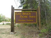 East Beach Sign