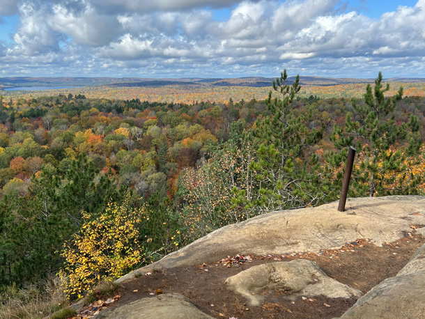 Fall colour in Algonquin Park on October 6, 2023
