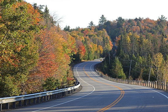 Image: Approaching the West Gate in Algonquin Park on October 1, 2025 (click to enlarge).