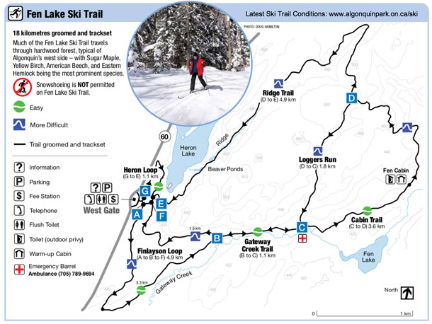 Fen Lake Ski Trail Map
