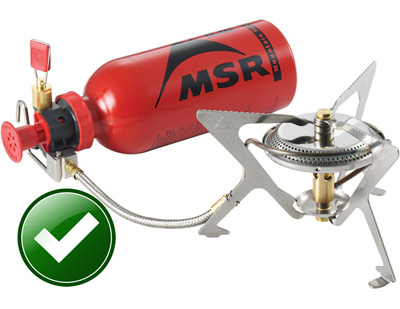 Restricted Fire Zone, Approved Campstove