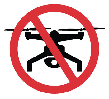 No UAVs or Drones symbol