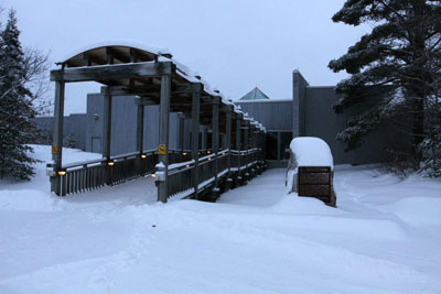 Algonquin Park Visitor Centre in Winter